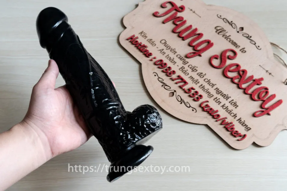 Extra Large 31.5cm Black Silicone Dildo for Female Satisfaction — photo 4