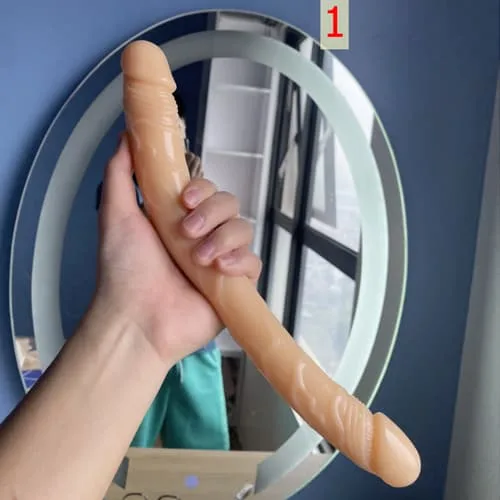 SHP1480 Dual-Ended Silicone Dildo Lesbian & Gay Pleasure — photo 3