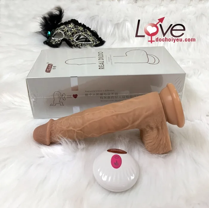 Silicone Soft Heated Remote Control Female Masturbation Dildo — photo 3