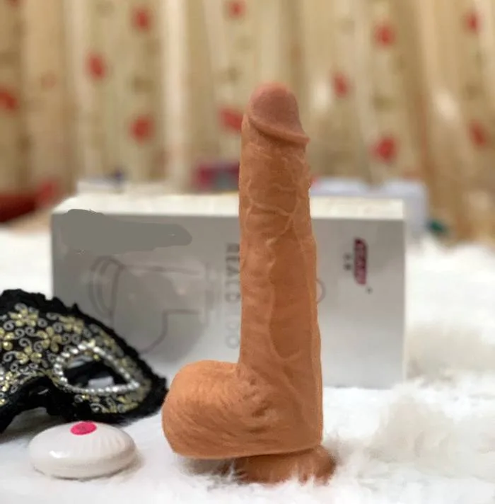 Soft Silicone Heated Thrusting Dildo Remote Control — photo 3