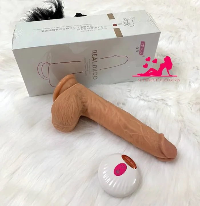 Soft Silicone Heated Thrusting Dildo Remote Control — photo 4