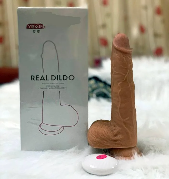 Soft Silicone Heated Thrusting Dildo Remote Control — photo 5