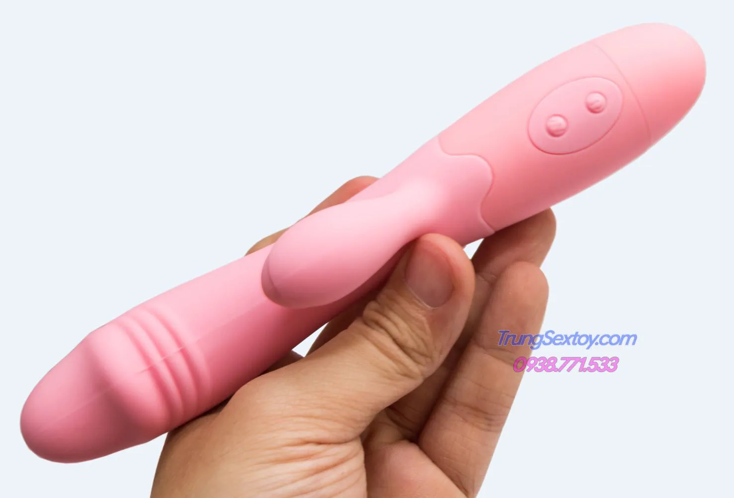 Snappy Rechargeable Dual-Head 30 Mode Vibrating Female Dildo — photo 2