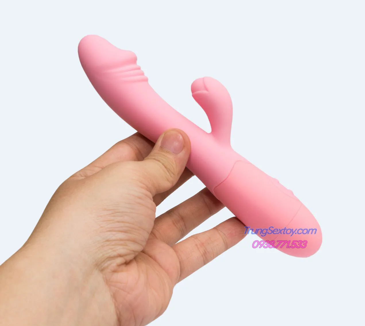 Snappy Rechargeable Dual-Head 30 Mode Vibrating Female Dildo — photo 4
