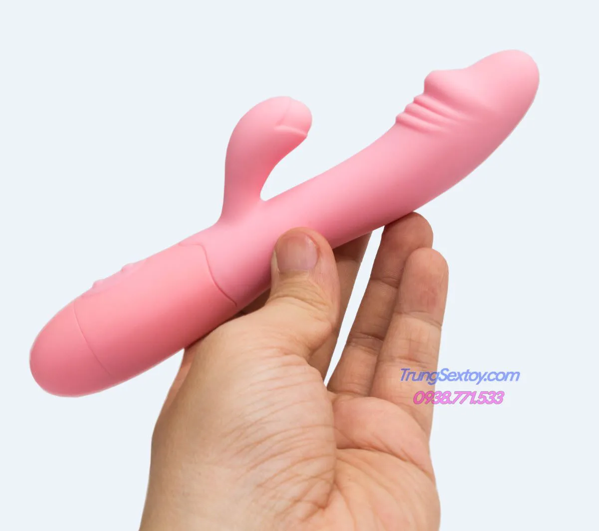 Snappy Rechargeable Dual-Head 30 Mode Vibrating Female Dildo — photo 5