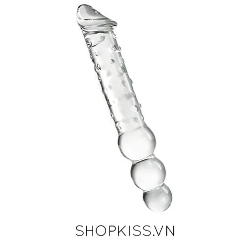 Glass Double-Ended Vibrating Dildo Safe Body Material 29.5cm Length — photo 2