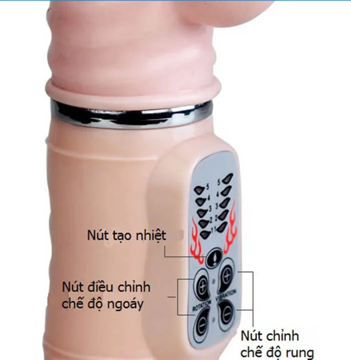 Heat Naughty Bunny Warming Dildo Hot Vibrating Pleasure Toy — photo 3