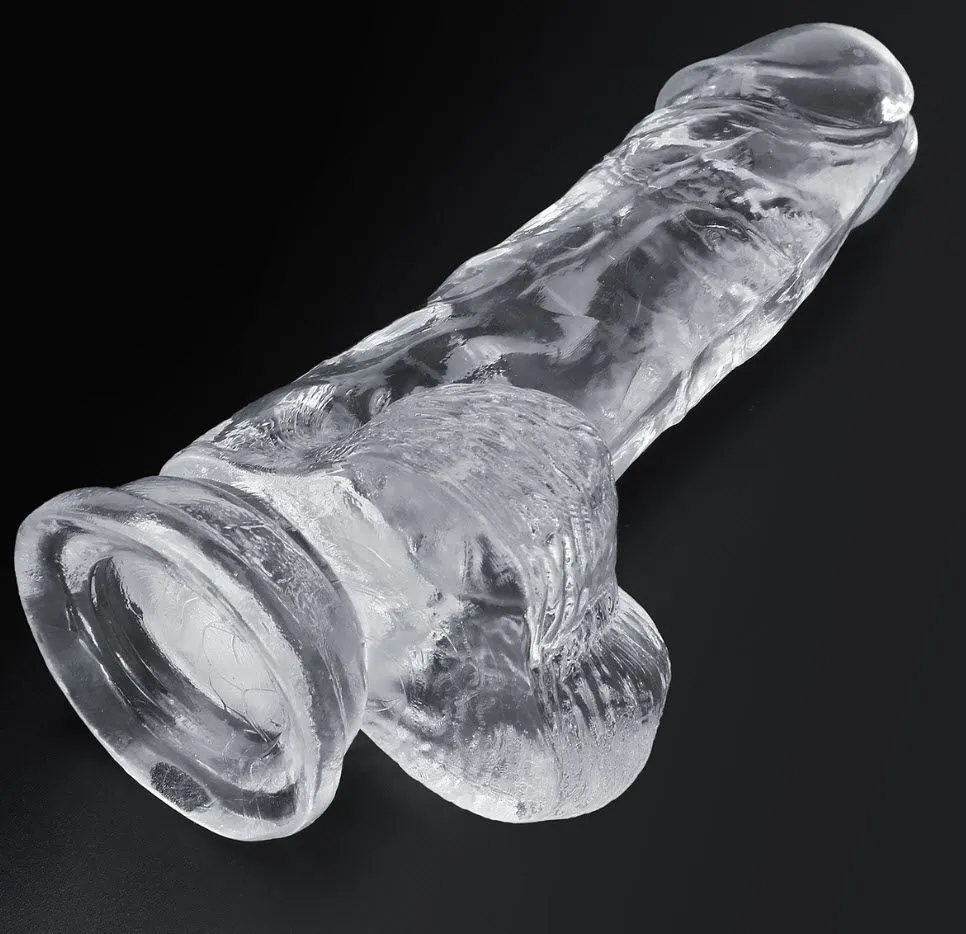 Clear Transparent Male Dildo Unique Pleasure Design — photo 2
