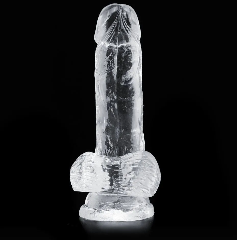 Clear Transparent Male Dildo Unique Pleasure Design — photo 3