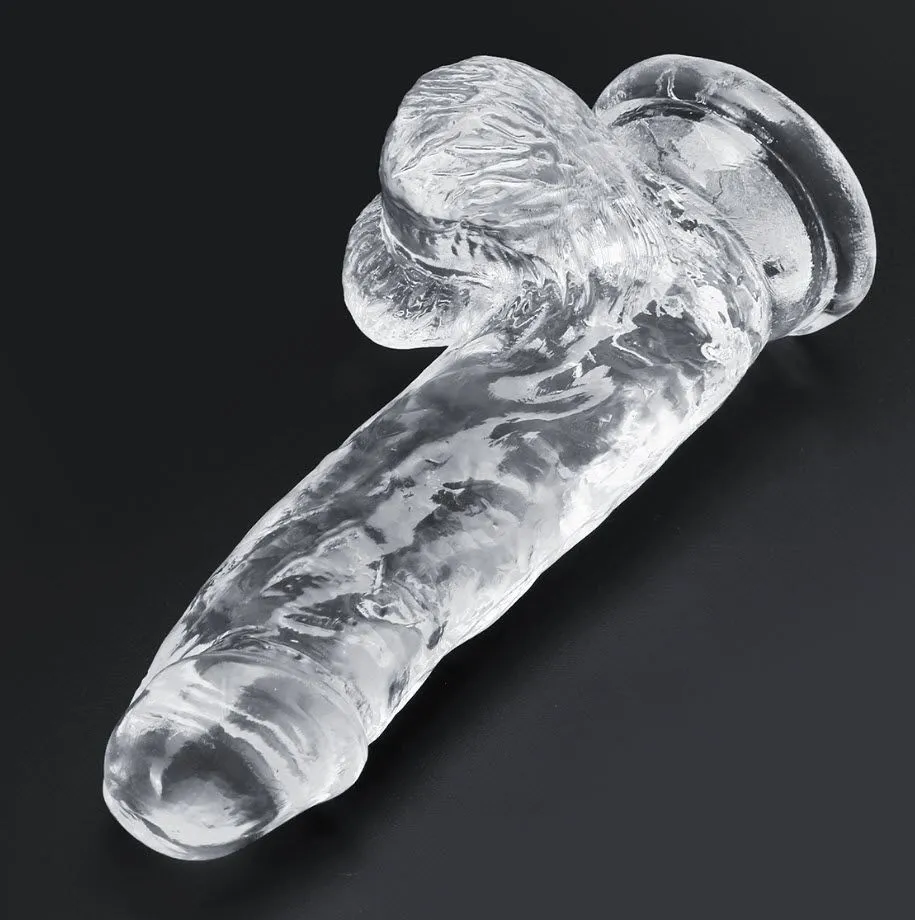 Clear Transparent Male Dildo Unique Pleasure Design — photo 5