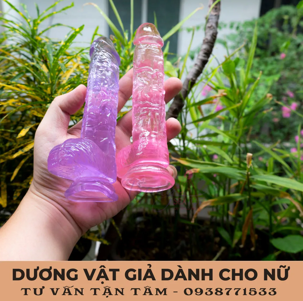 Transparent Colored Silicone Dildo 16cm Flexible — photo 7