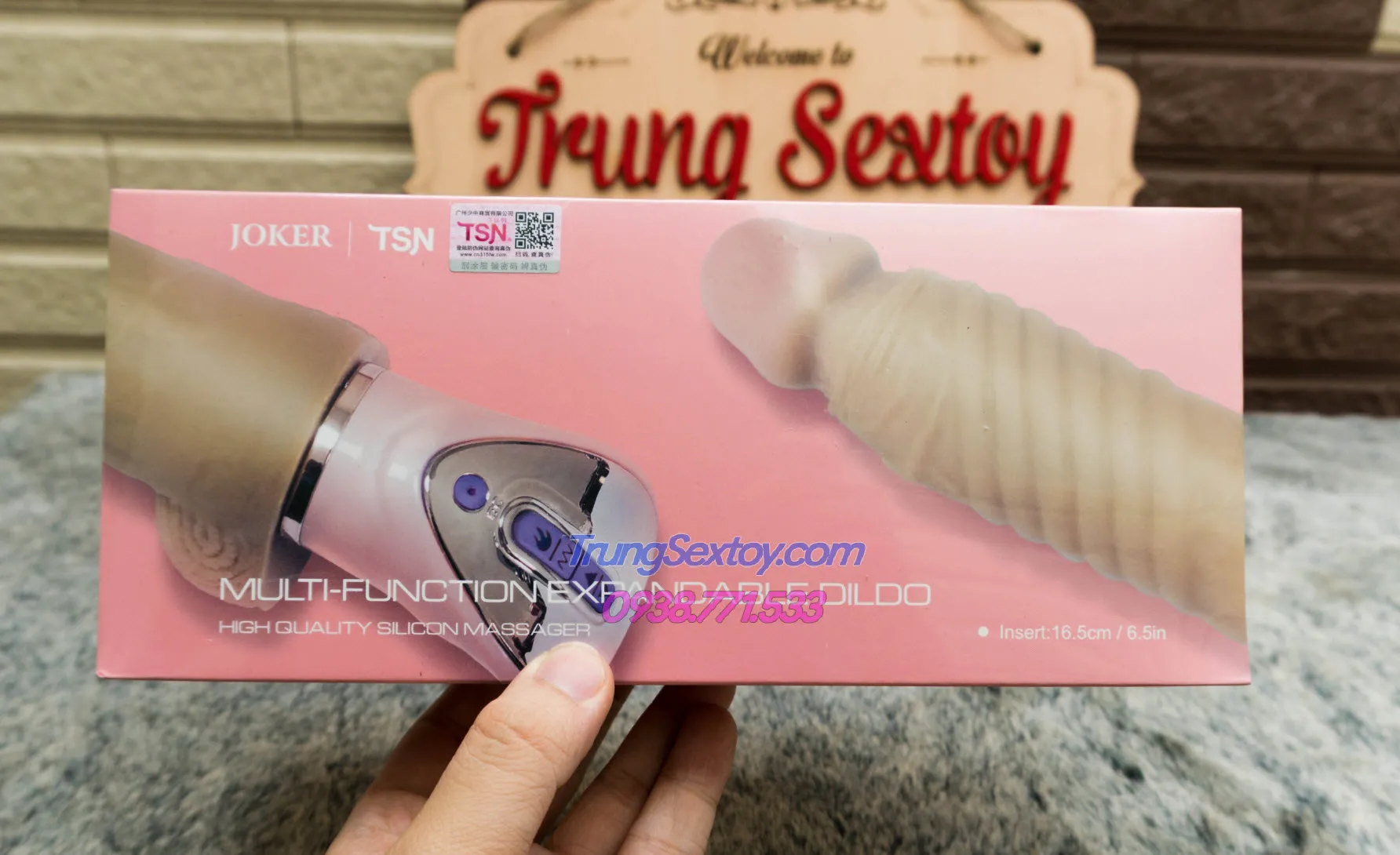 TSN Joker Heated Auto Vibrating Silicone Realistic Dildo — photo 2
