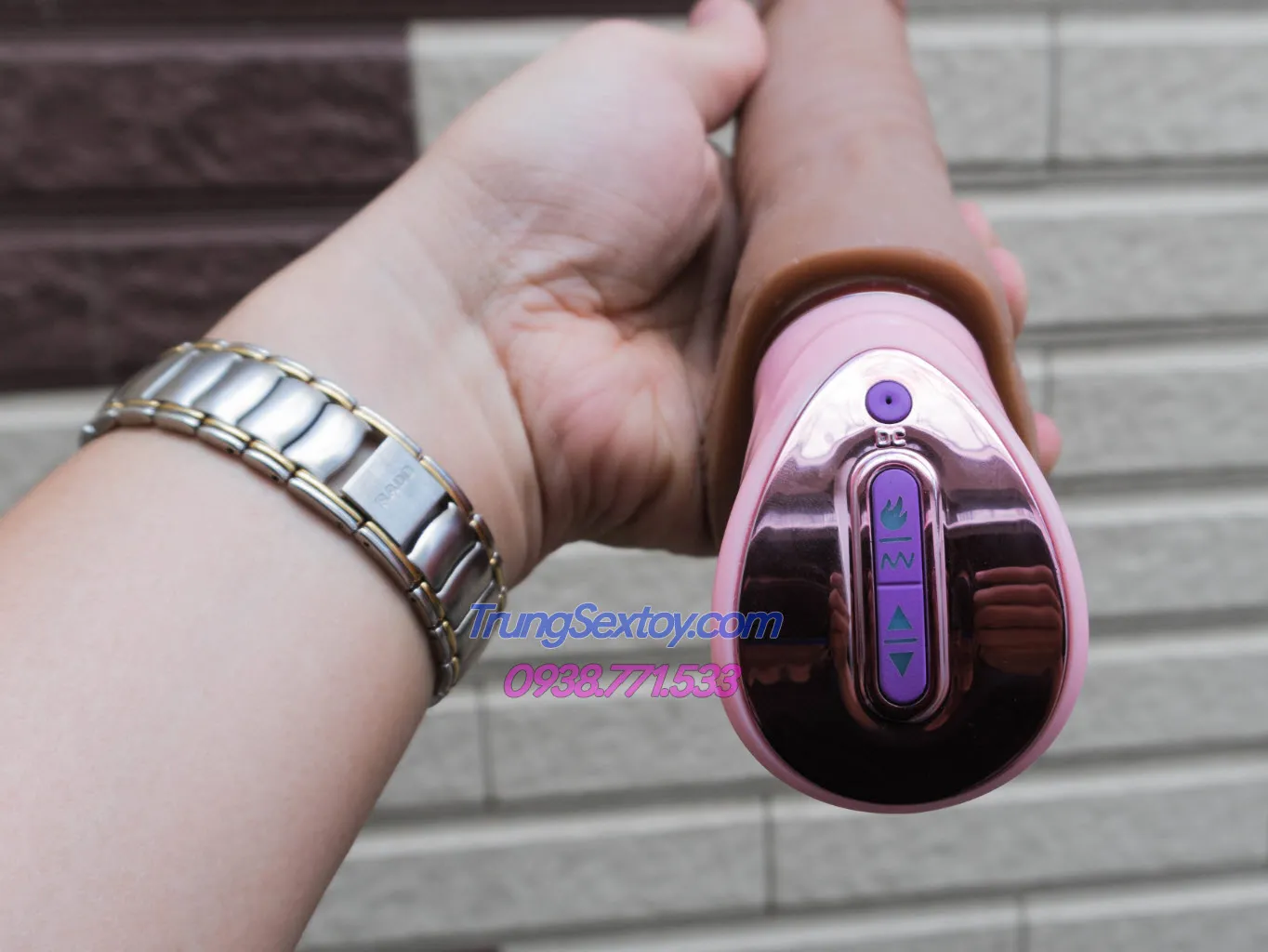 TSN Joker Heated Auto Vibrating Silicone Realistic Dildo — photo 3