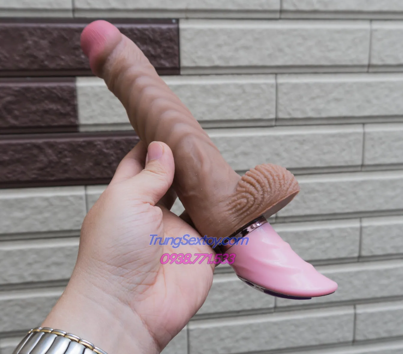 TSN Joker Heated Auto Vibrating Silicone Realistic Dildo — photo 4