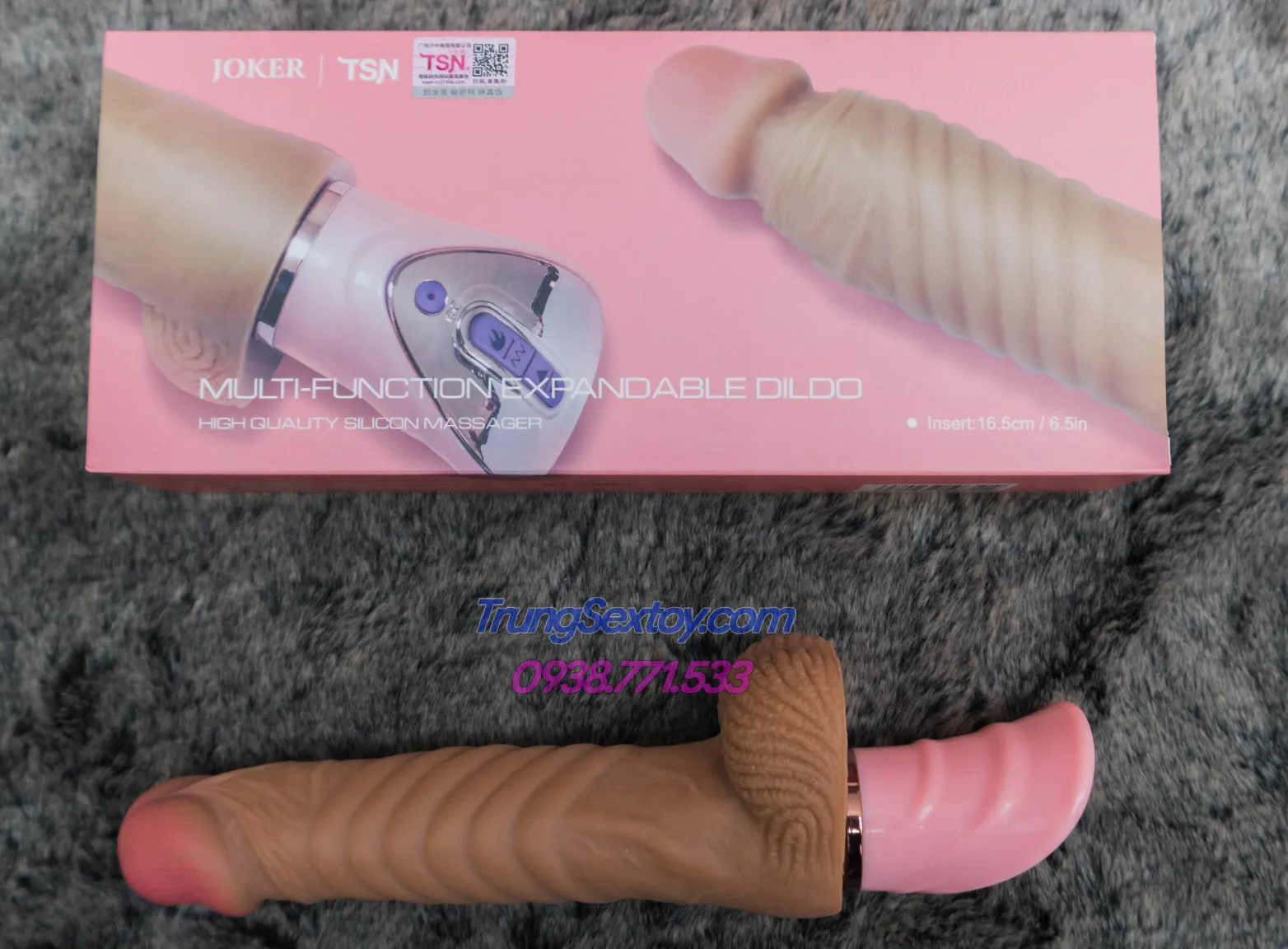 TSN Joker Heated Auto Vibrating Silicone Realistic Dildo — photo 7