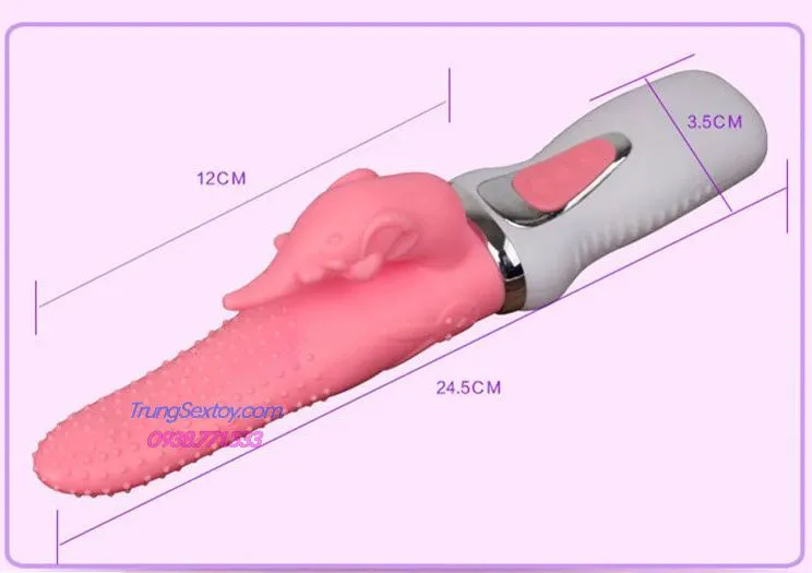 Wanle Tongue-Shaped Textured Silicone Stimulator Couples Romantic — photo 3