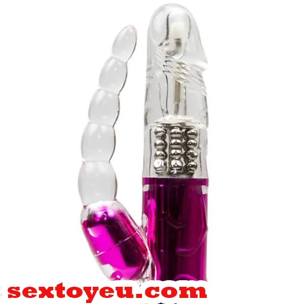 Rotating Vibrating Anal Stimulator with Clitoral Branch — photo 2