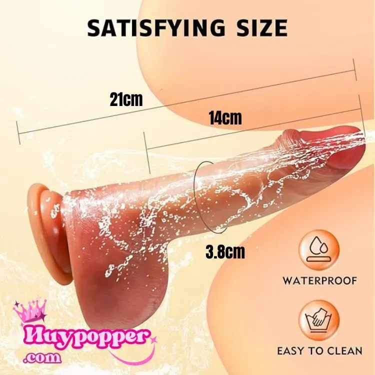 Realistic Ejecting Dildo – Soft Waterproof Silicone Design — photo 2