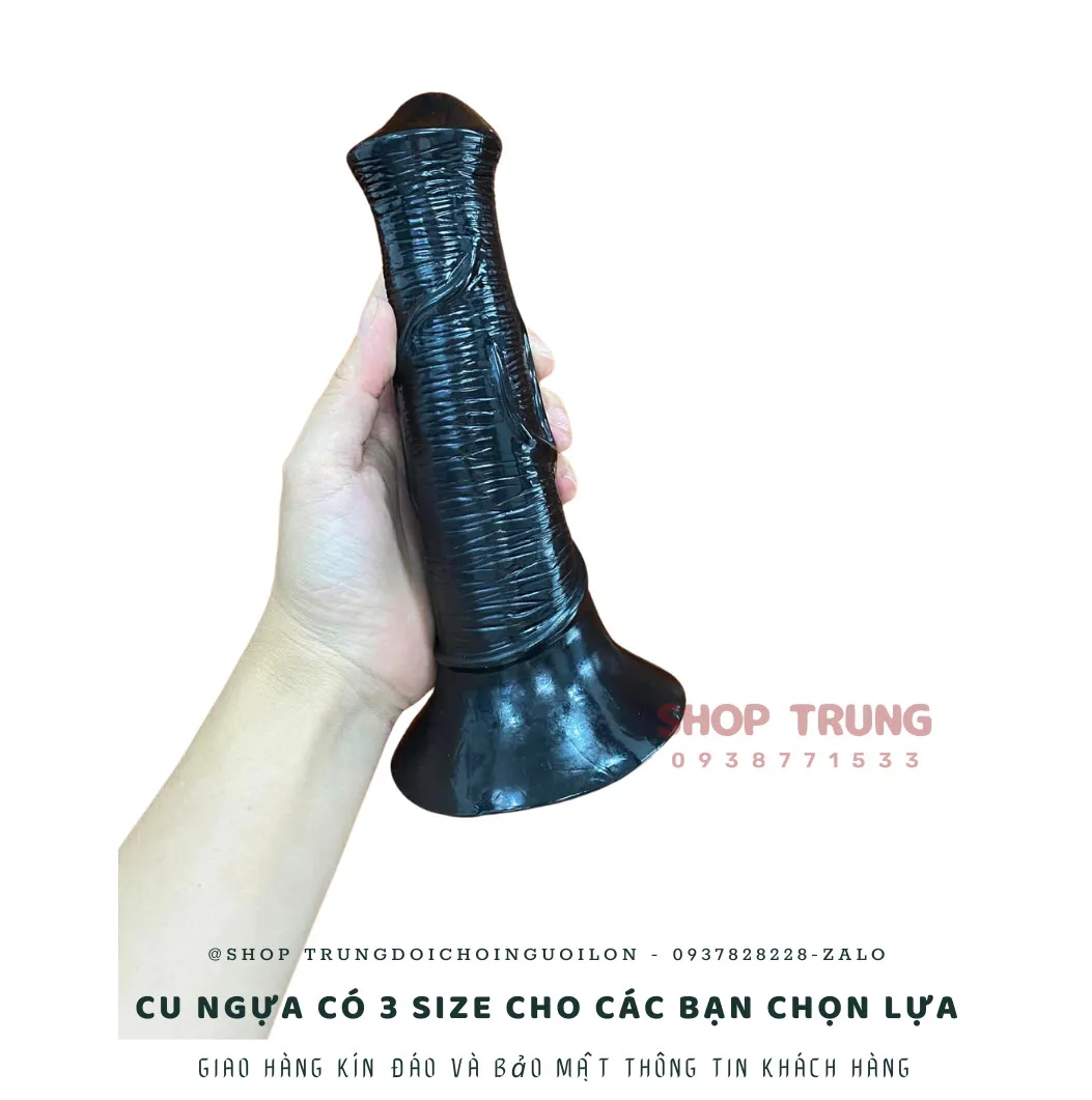 Black Wall Mount Horse Dildo 40cm – Premium Silicone — photo 4
