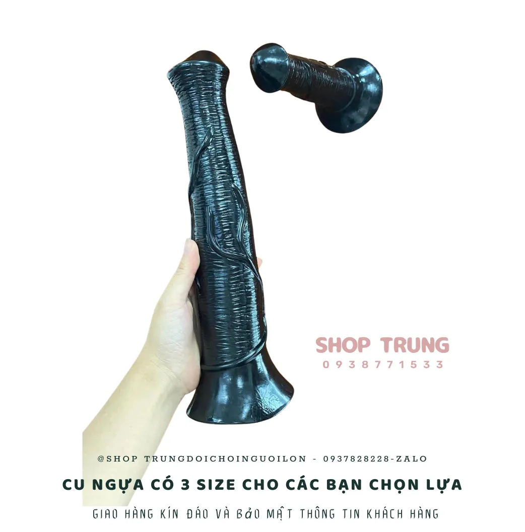 Black Wall Mount Horse Dildo 40cm – Premium Silicone — photo 5
