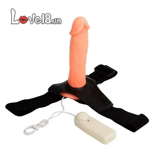 Hollow Vibrating Strap-On Penis Enhancer for Men’s Pleasure — photo 4