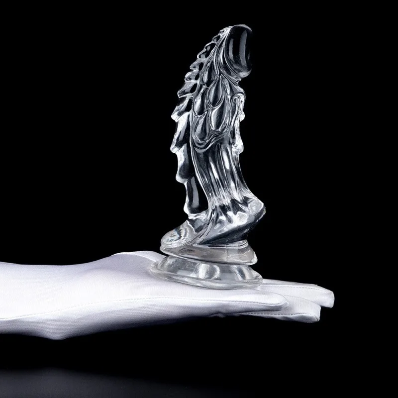 Transparent Dragon Dildo Available Sizes Soft Flexible — photo 2