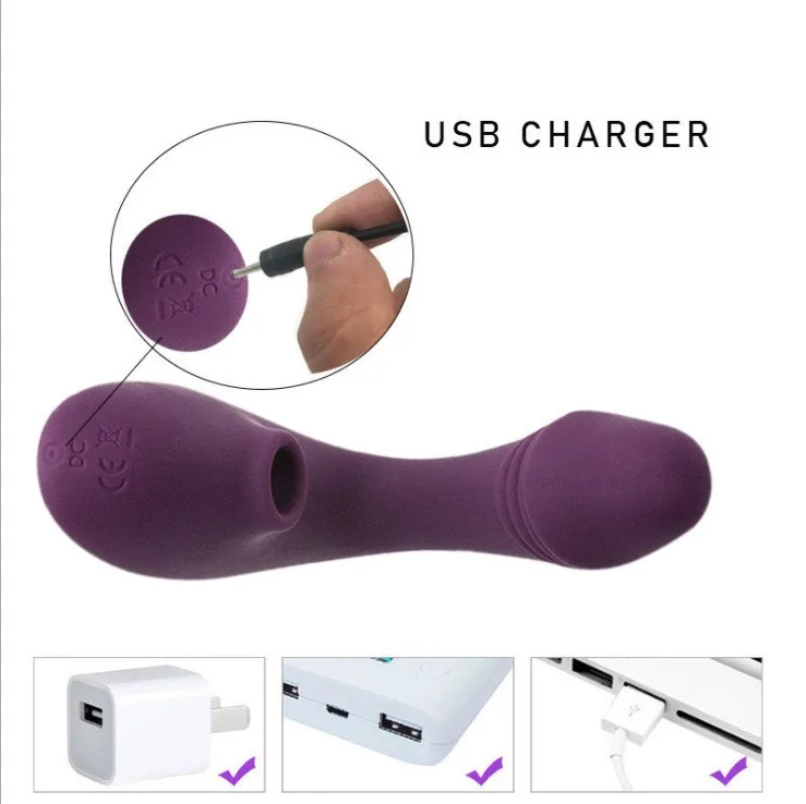 2in1 Vibrating Sucking Penis Massager Intense Pleasure Toy — photo 3