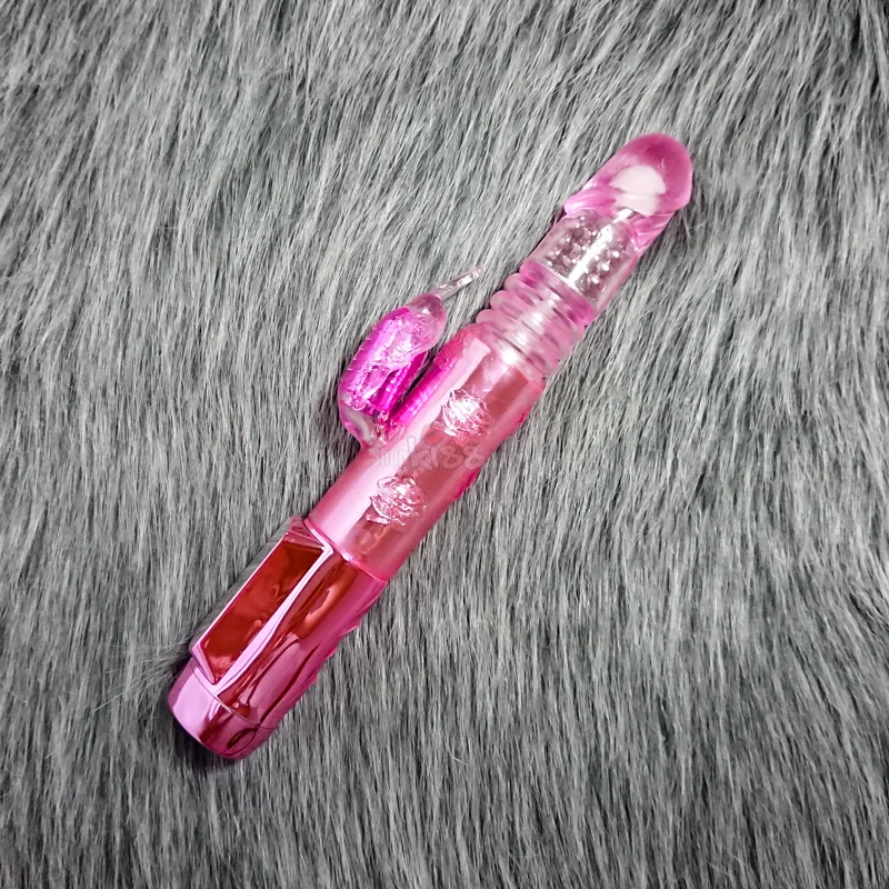 Rechargeable Vibrating Thrusting Dildo, Soft TPE + ABS Material — photo 4