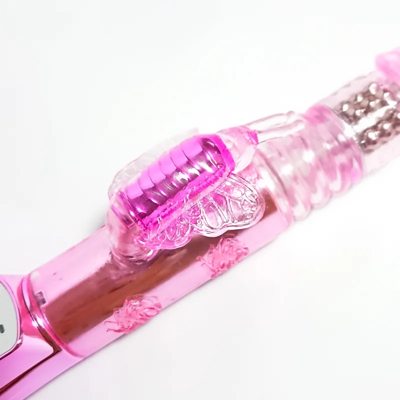 Rechargeable Vibrating Thrusting Dildo, Soft TPE + ABS Material — photo 8