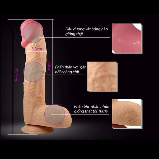LoveToy King Size Extra Large Silicone Dildo — photo 3