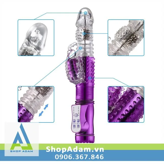 Butterfly Prince Powerful Super Rotating Vibrating Dildo — photo 2