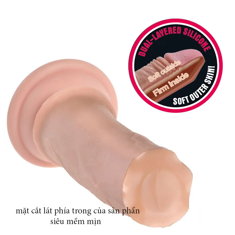 DV 71 Super Soft Silicone Double Layer Realistic Dildo — photo 5