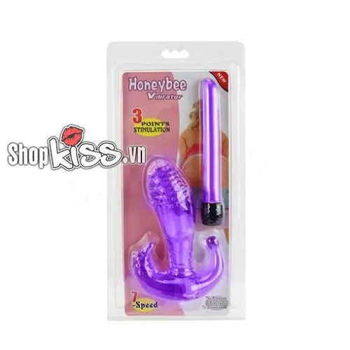 Honeybee Silicone Anchor-Shaped Vibrator 7 Mode Purple G-Spot Toy — photo 7