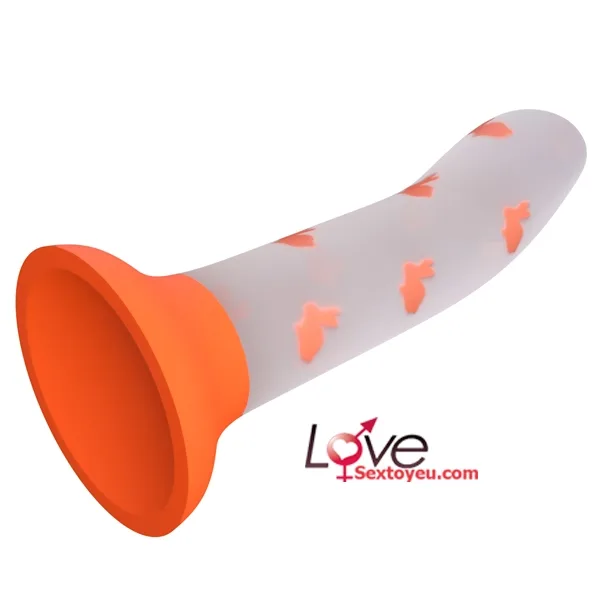Magical Nightfall Glowing Silicone Dildo Waterproof Unique Design 17cm — photo 2