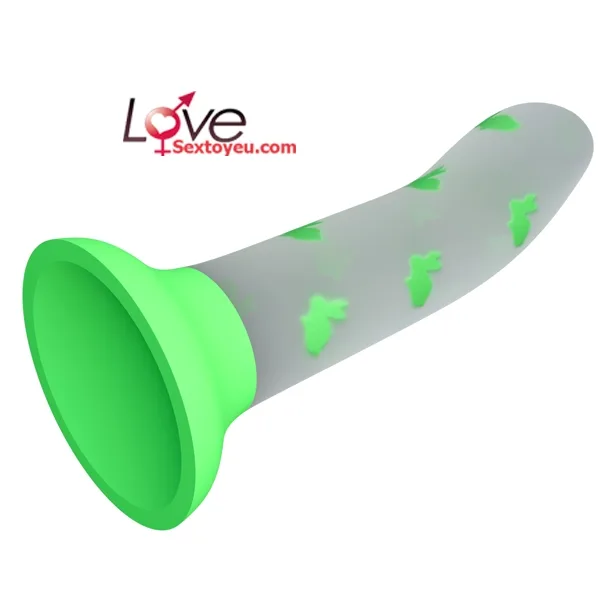 Magical Nightfall Glowing Silicone Dildo Waterproof Unique Design 17cm — photo 5
