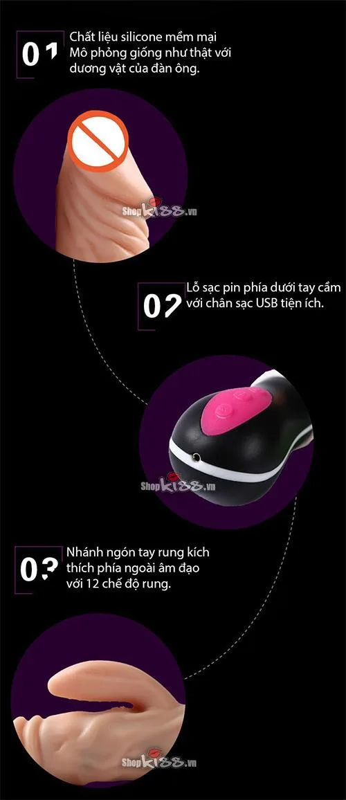 Flexible Bending Silicone Heated Vibrator Female Pleasure — photo 6