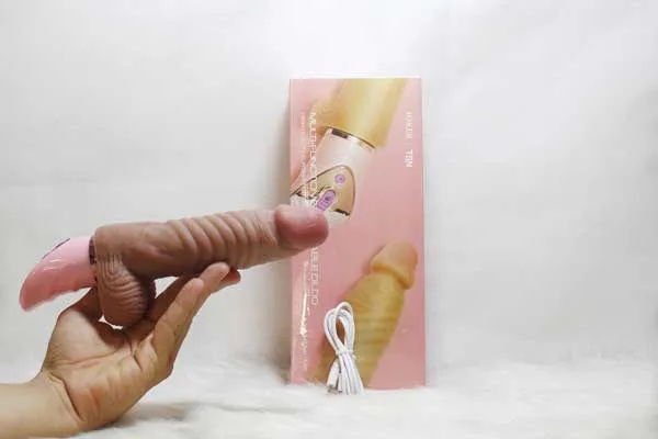 Ultra Soft Silicone Joker Heated Vibrating Dildo — photo 2