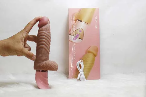Ultra Soft Silicone Joker Heated Vibrating Dildo — photo 4