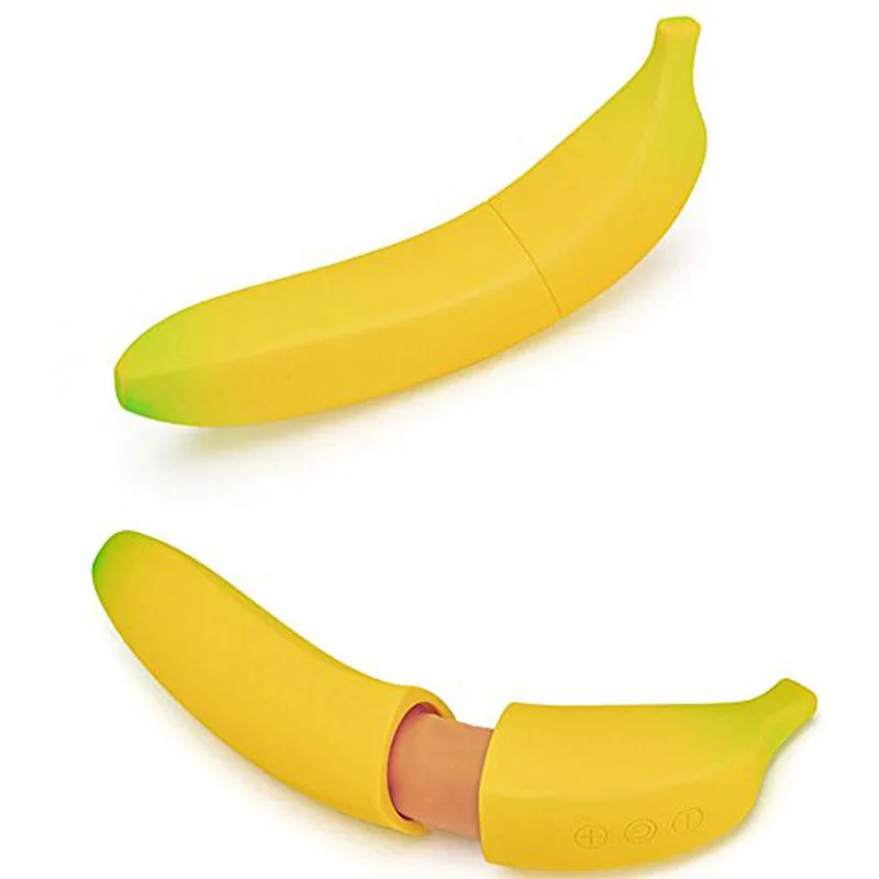 Soft Silicone Banana Dildo Vibrator for Women with Cute Design — photo 5