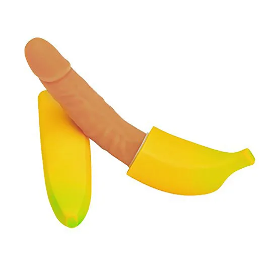 Soft Silicone Banana Dildo Vibrator for Women with Cute Design — photo 4