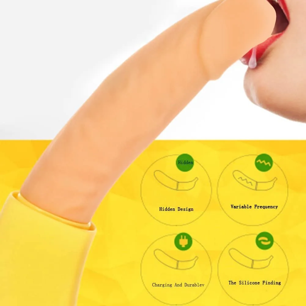 Soft Silicone Banana Dildo Vibrator for Women with Cute Design — photo 3
