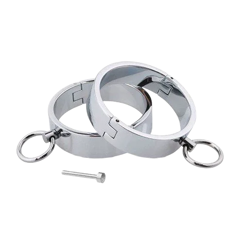 Durable Metal BDSM Handcuffs for Intense Bondage Play