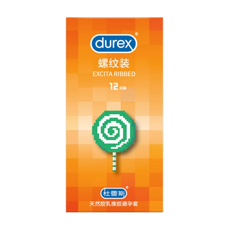 Durex Excita Ribbed Condom 12 Pack Enhanced Sensation