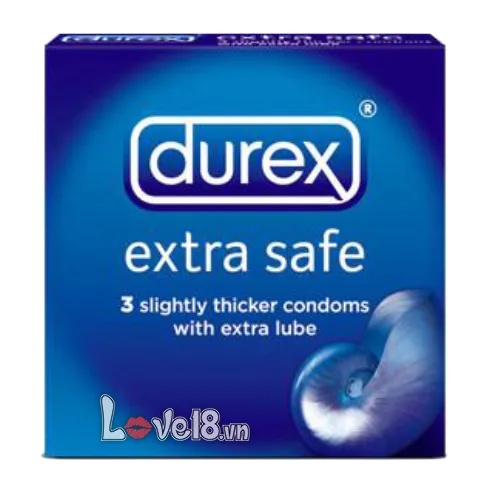 Durex Extra Safe Condoms Lubricated with Long Protection