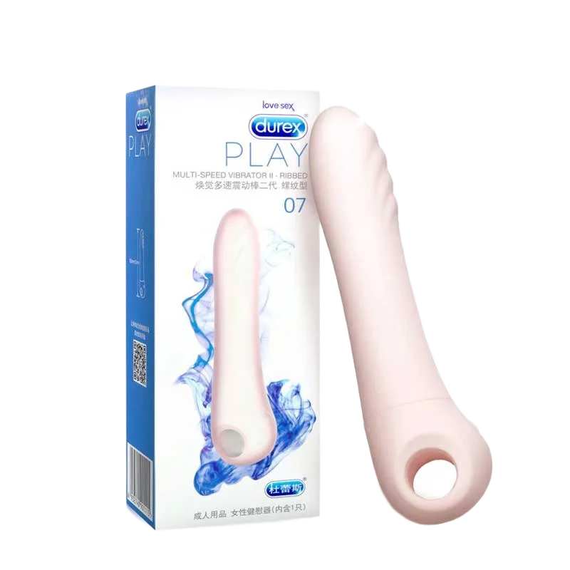 Durex G-Spot Vibrator II Ribbed Silicone Multi-Speed Pink