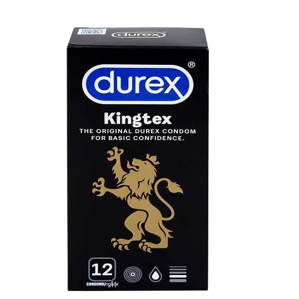Durex Kingtex Condom 49mm Snug Fit Real Feel 12 pcs