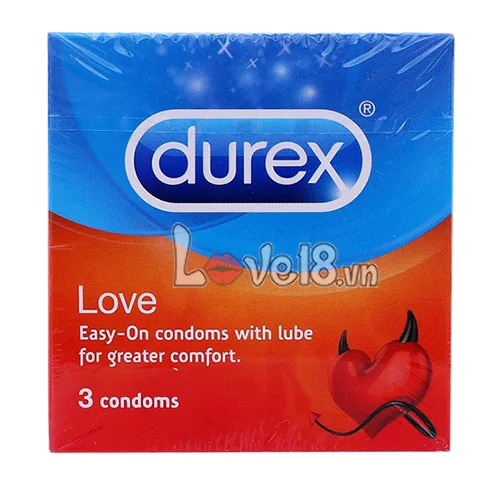 Durex Love Ultra Thin Lubricated Condom 3 Pack UK Origin