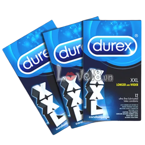Durex XXL Large Size Condom 12 pcs Lubricated Safe