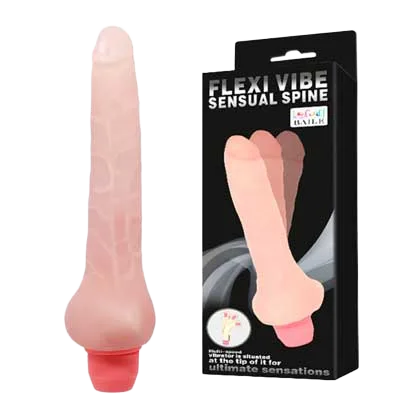 DV01R Small Curved Vibrating Silicone Dildo for Women