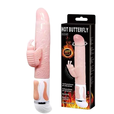 DV13D Soft Heated Vibrating Rotating Female Massager Toy